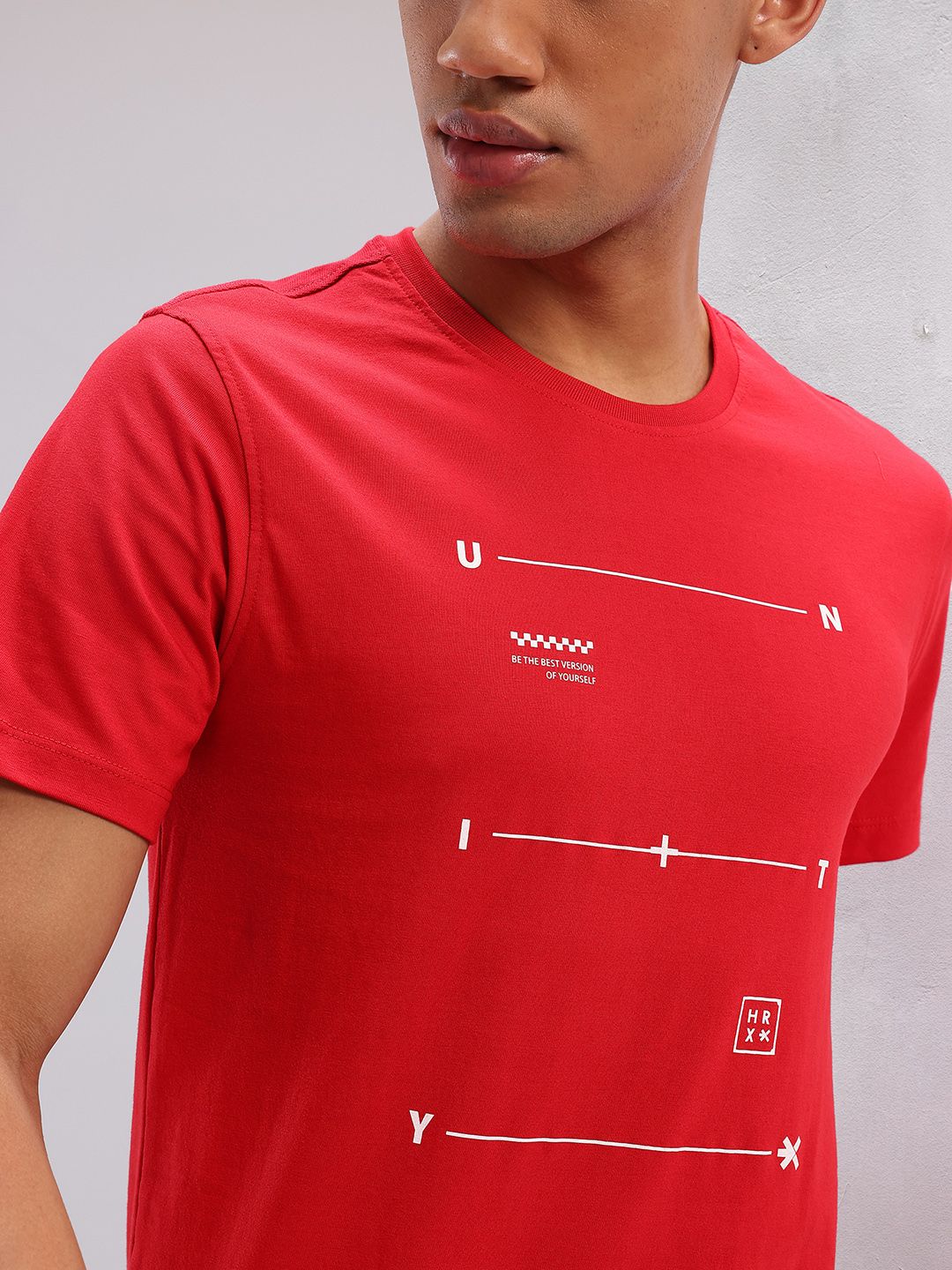 HRX by Hrithik Roshan Typography Printed Training T-shirt