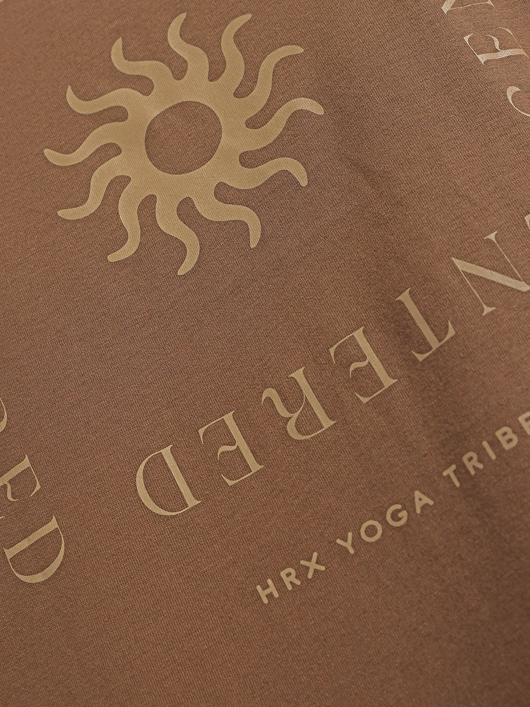 HRX by Hrithik Roshan Typography Printed Yoga T-shirt