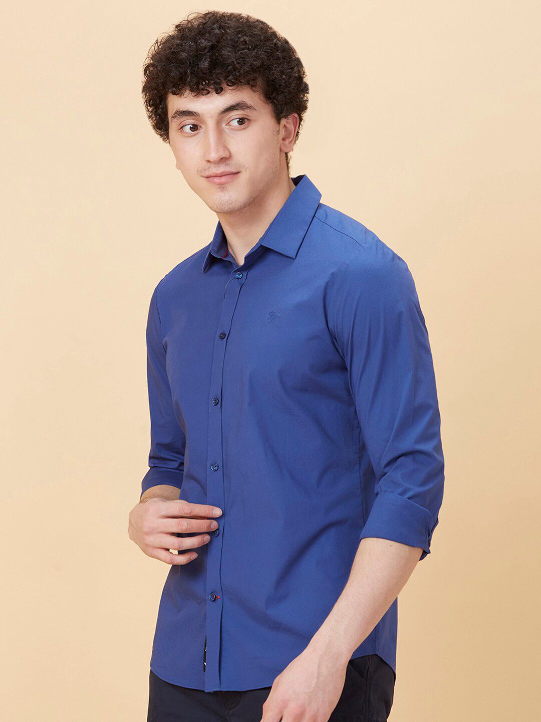 Being Human Spread Collar Slim Fit Casual Shirt