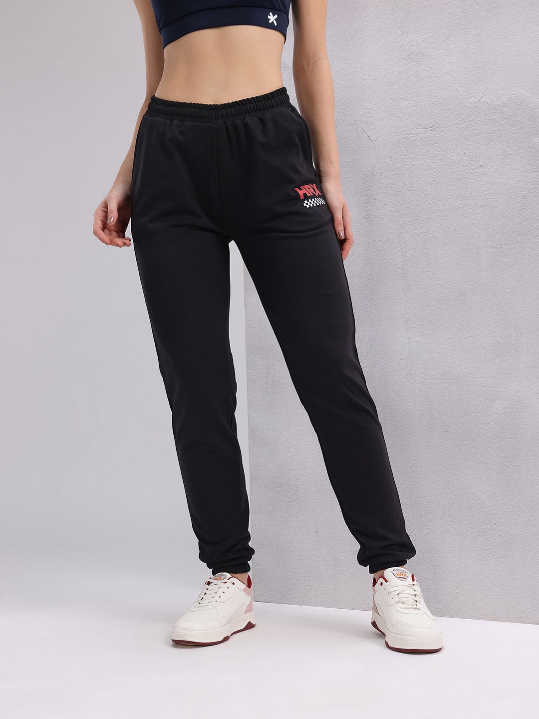 HRX by Hrithik Roshan Women Brand Logo Printed Joggers