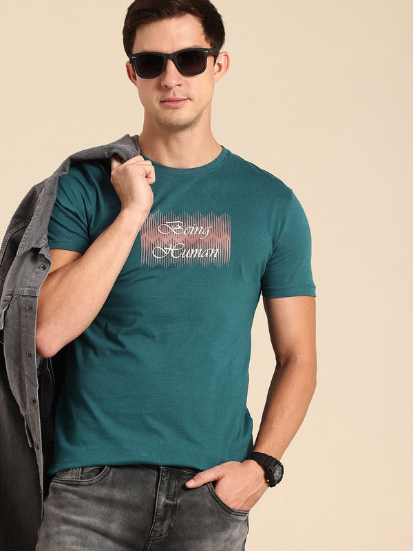 Being Human Pure Cotton Brand Logo Printed T-shirt