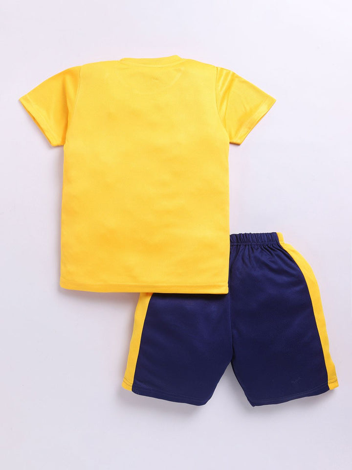 HRX by Hrithik Roshan Boys Printed Rapid Dry T-shirt with Shorts