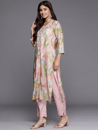 Kurta Kerja Benang Biasa Wanita Era Indo dengan Seluar &amp; Dupatta