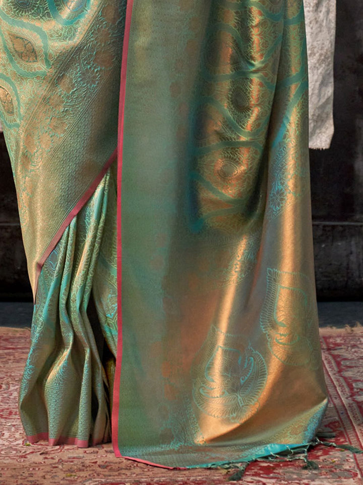 Saree mall Woven Design Zari Kanjeevaram Sarees