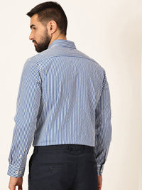 Thomas Scott Premium Striped Spread Collar Long Sleeves Formal Shirt