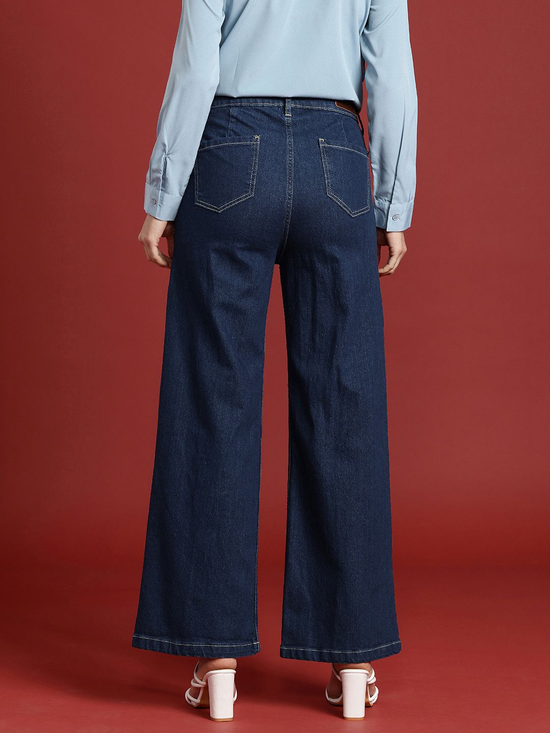 all about you Women Wide Leg High-Rise Stretchable Jeans