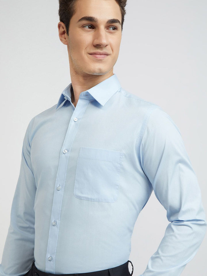 Raymond Solid Slim Fit Pure Cotton Formal Shirt