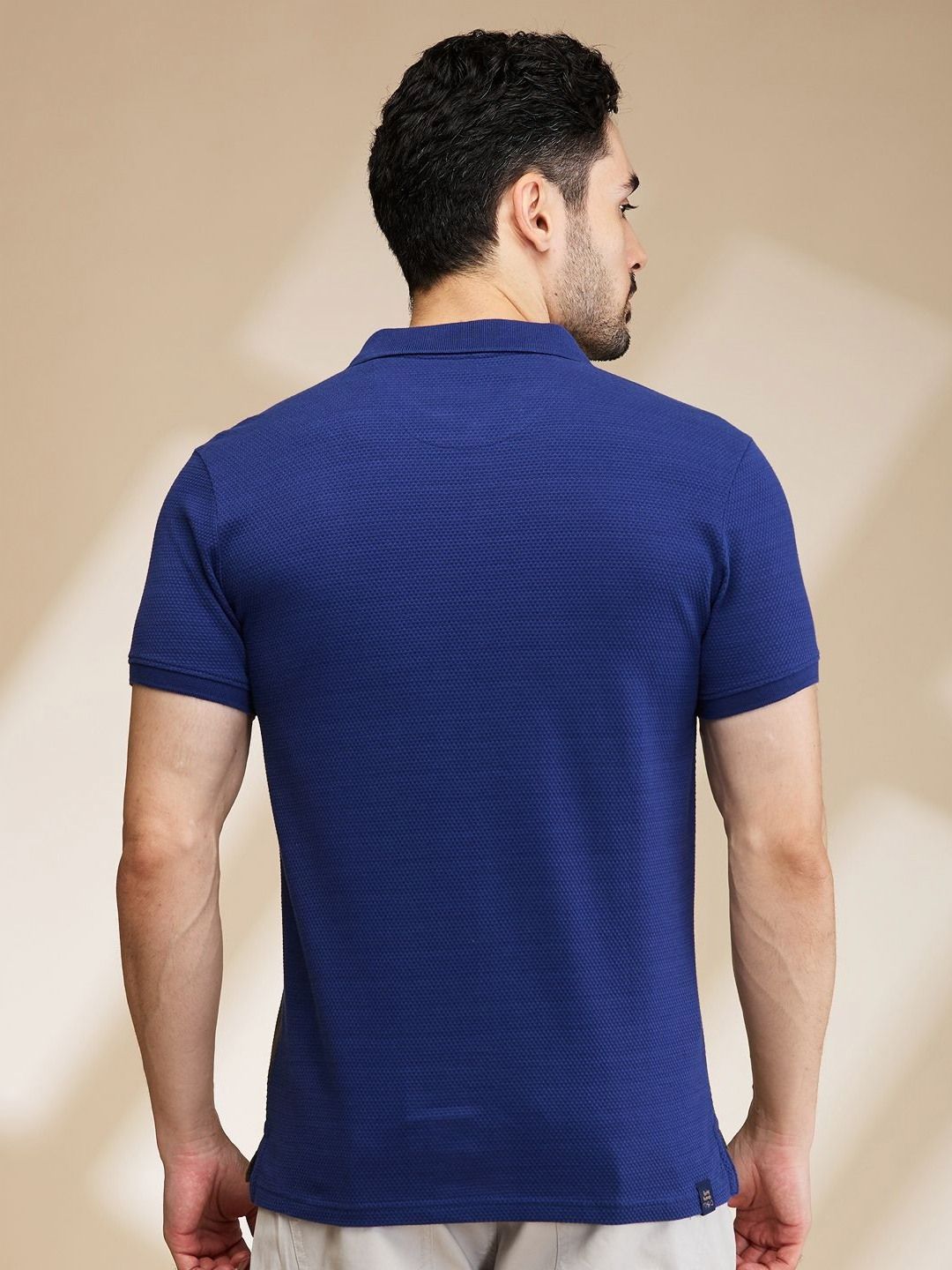 Being Human Men Colourblocked Polo Collar T-shirt