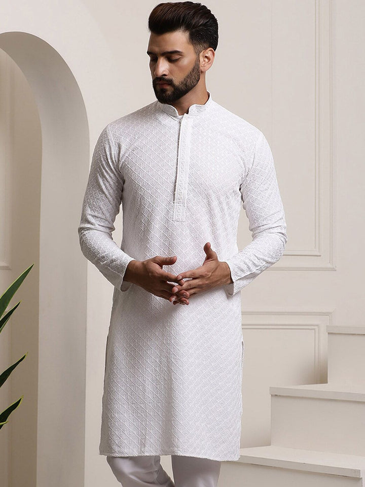 SOJANYA Ethnic Motifs Embroidered Pure Cotton Kurta