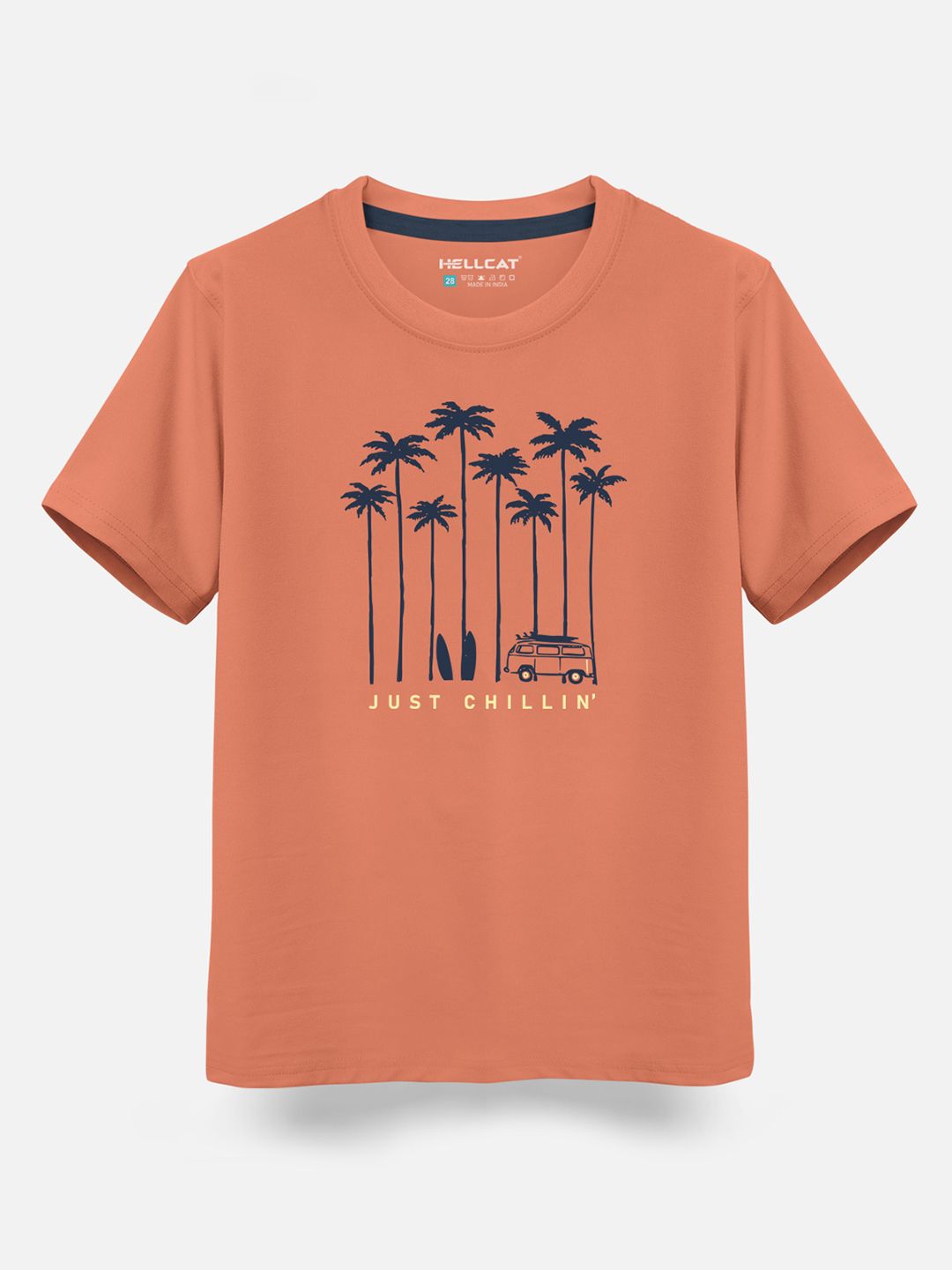 HELLCAT Boys Pack Of 3 Printed Cotton T-shirt