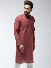 SOJANYA Lelaki Brown Solid Kurta Lurus