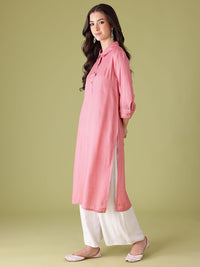 Anouk Women Shirt Collar Kurta