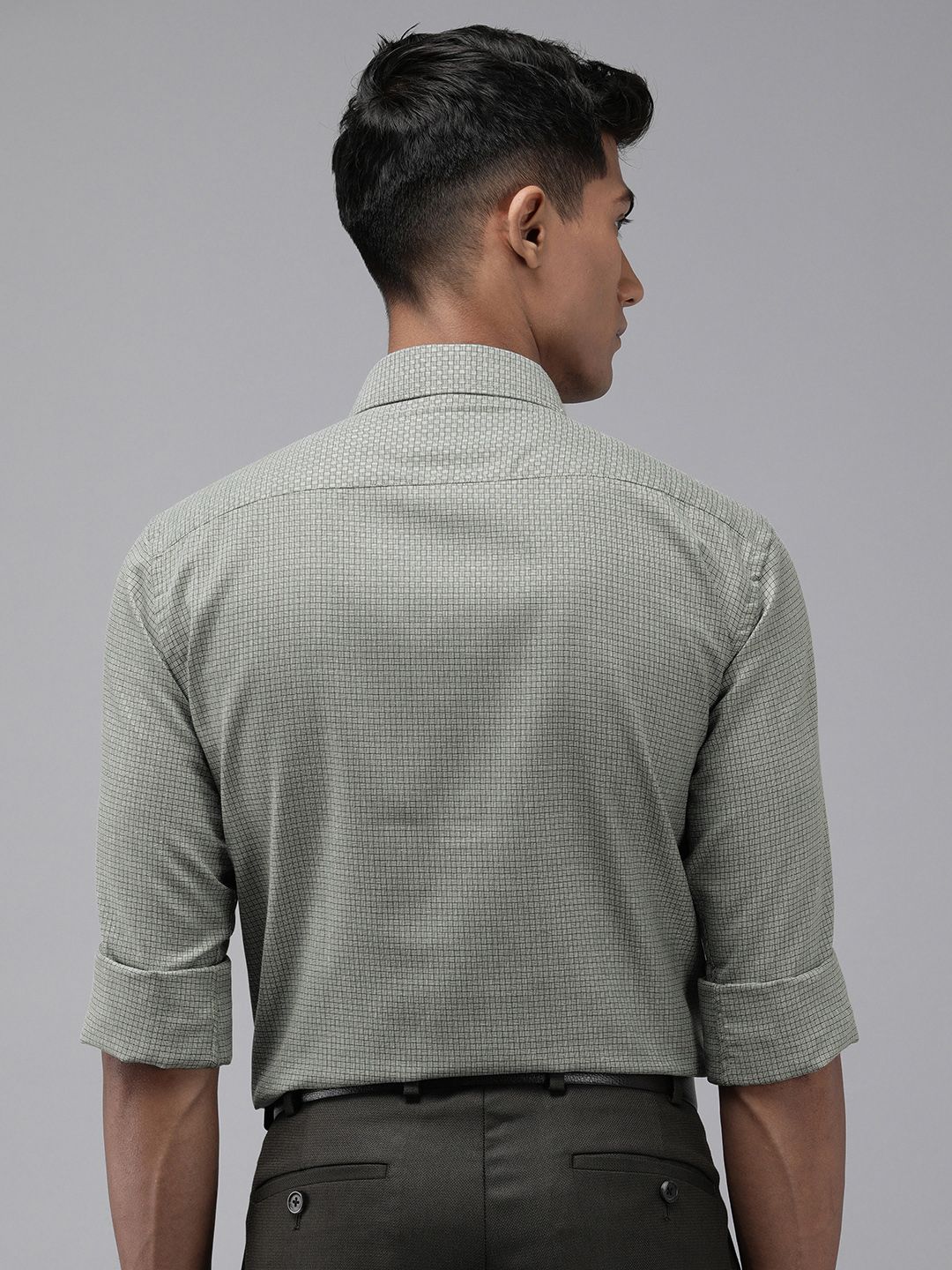 Park Avenue Slim Fit Self Design Opaque Formal Shirt