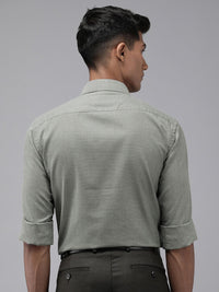 Park Avenue Slim Fit Self Design Opaque Formal Shirt