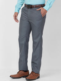 Raymond Men Mid-Rise Contemporary Fit Easy Wash Formal Trouser