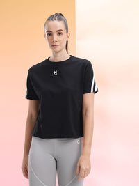 HRX by Hrithik Roshan Women Solid Lifestyle T-shirt