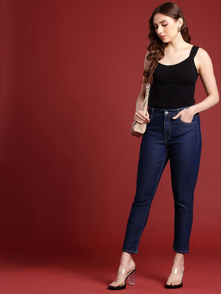 all about you Women Mom Fit High-Rise Stretchable Jeans
