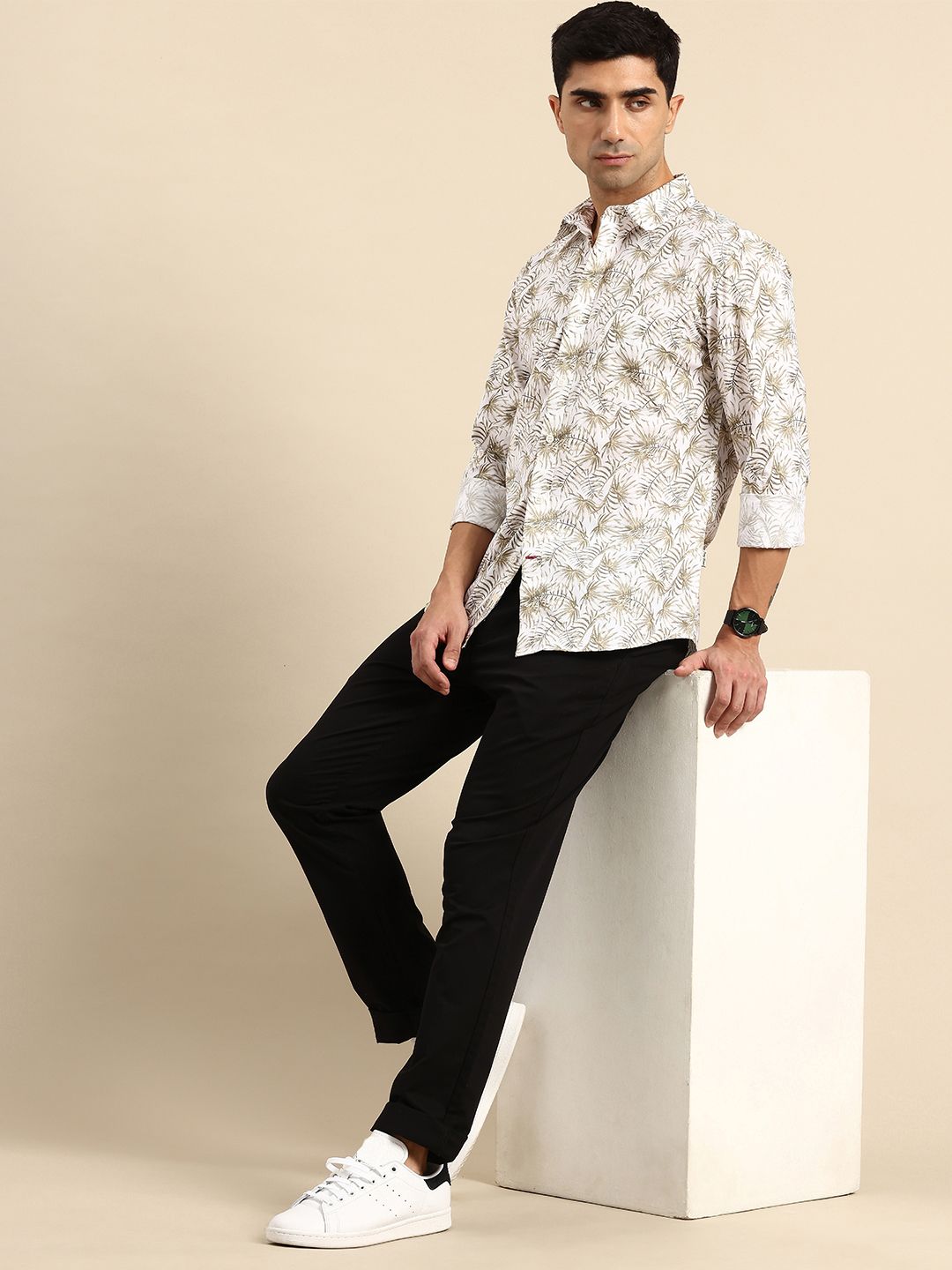 Being Human Tropical Printed Pure Cotton Casual Shirt