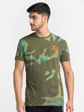 Being Human Abstract Printed Regular Fit T-shirt