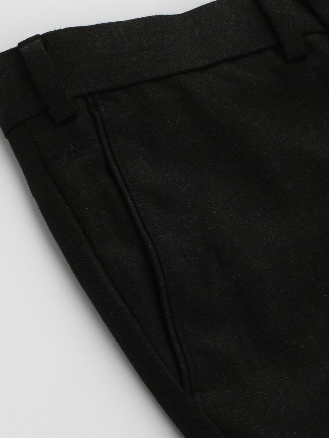 Park Avenue Men Self Design Textured Mid-Rise Smart Fit Formal Trousers