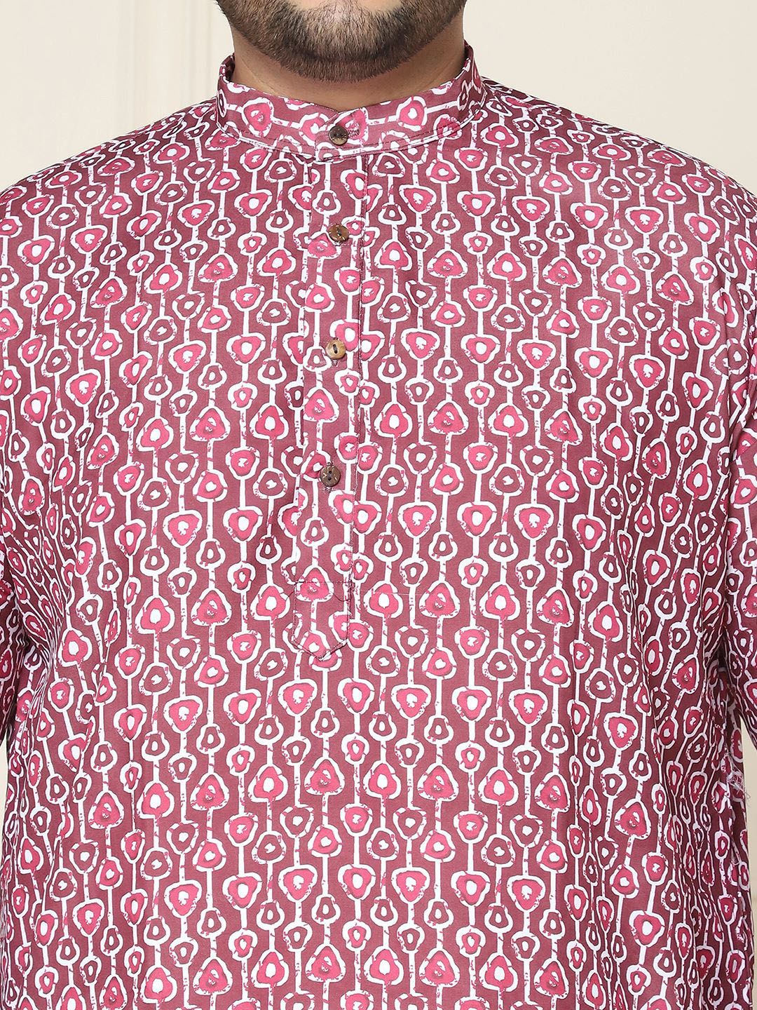 SOJANYA PLUS Geometric Printed Cotton Kurta