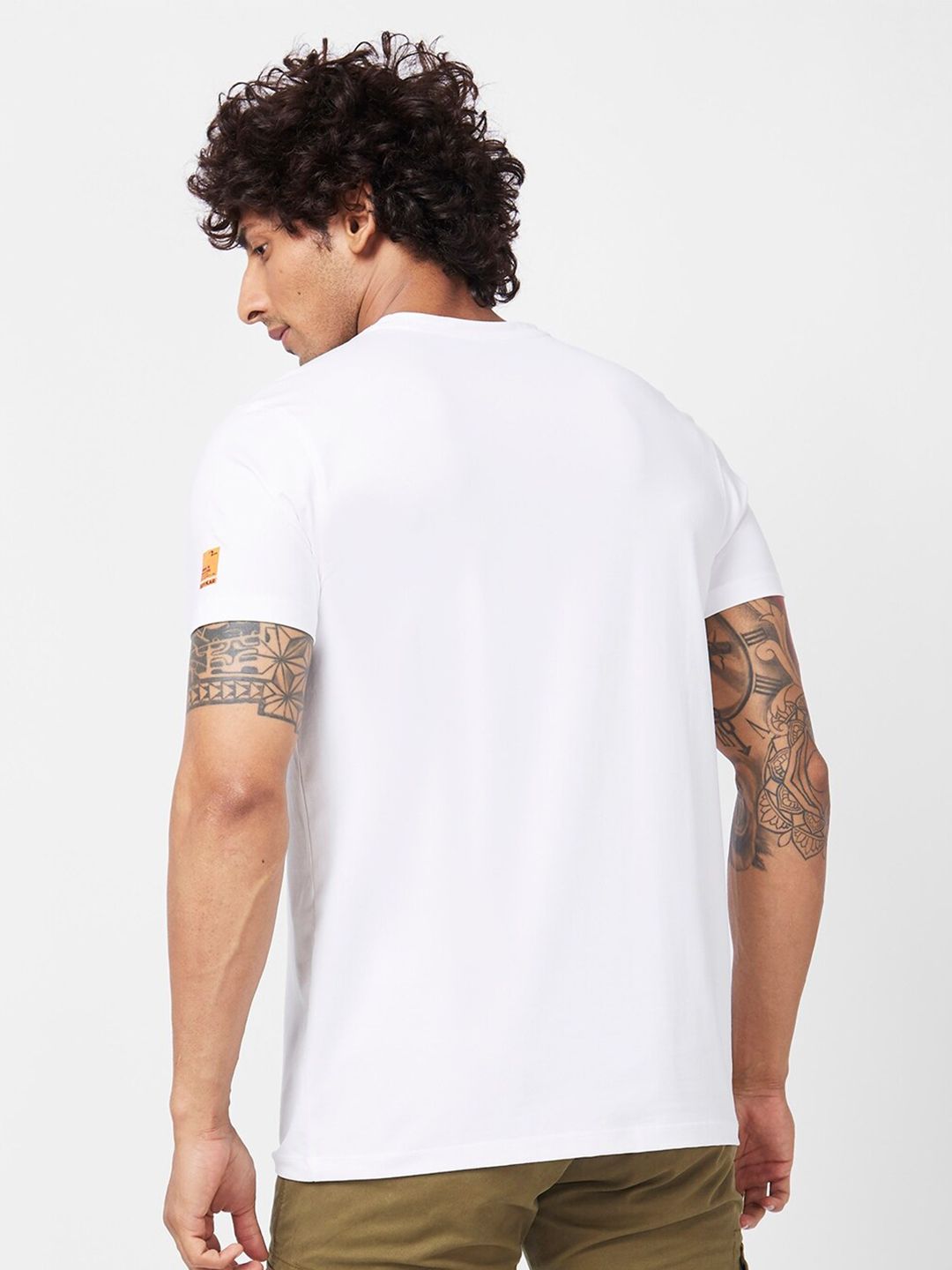 SPYKAR Graphic Printed Slim Fit Cotton Casual T-Shirt
