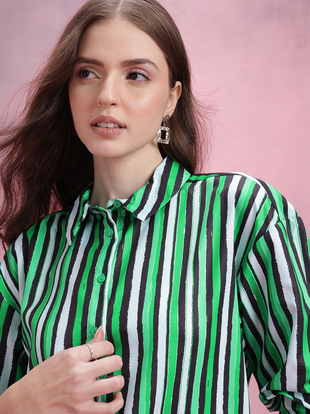 DressBerry Striped Casual Shirt