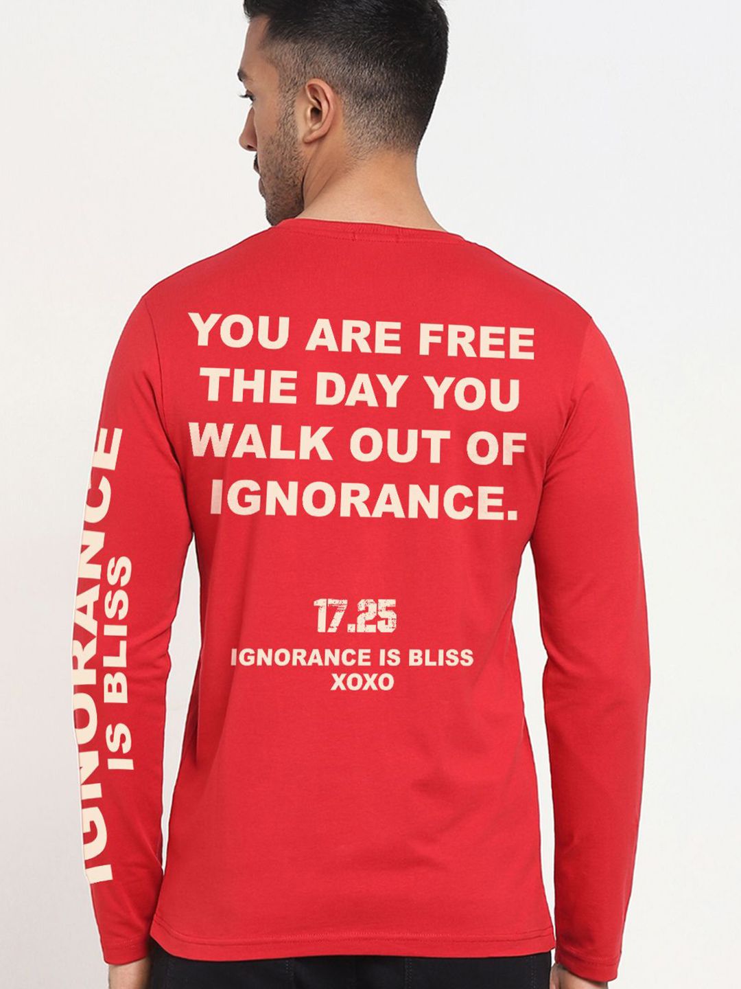 Bewakoof Men Typography Printed Round Neck Cotton T-shirt