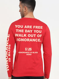 Bewakoof Men Typography Printed Round Neck Cotton T-shirt
