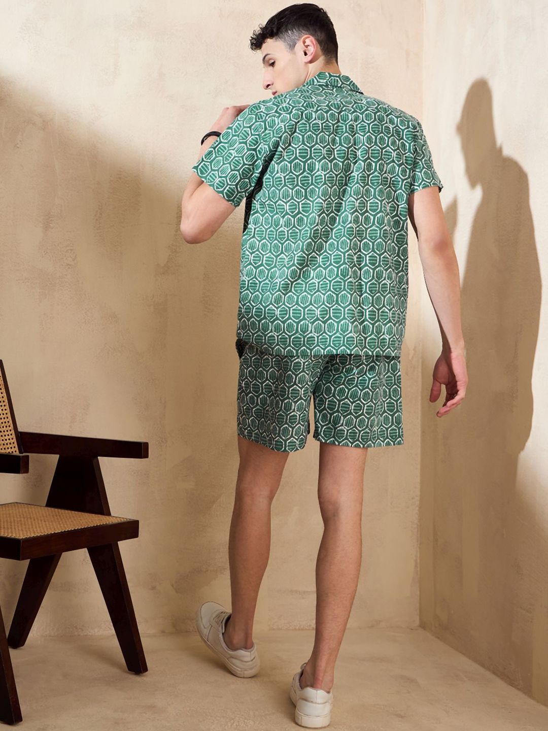 DENNISON Block Printed Oversized Co Ord Set
