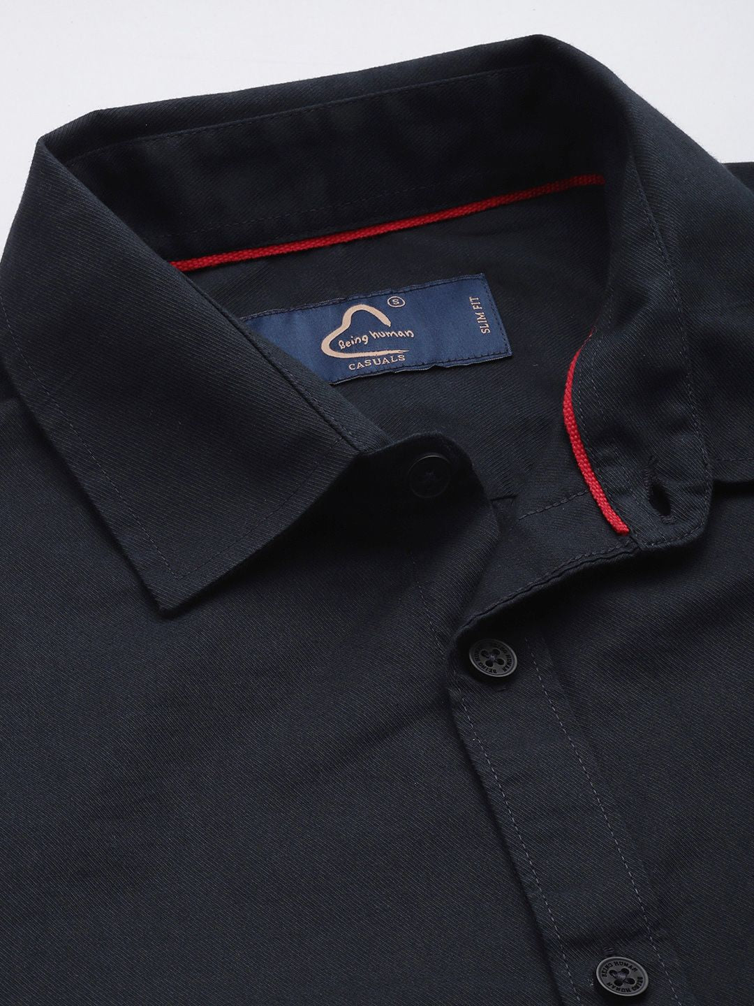Being Human Pure Cotton Slim Fit Opaque Casual Shirt