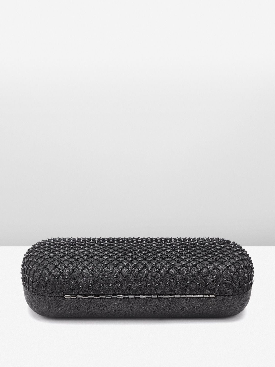 Lino Perros Women Embellished Box Clutch with Glittery Effect