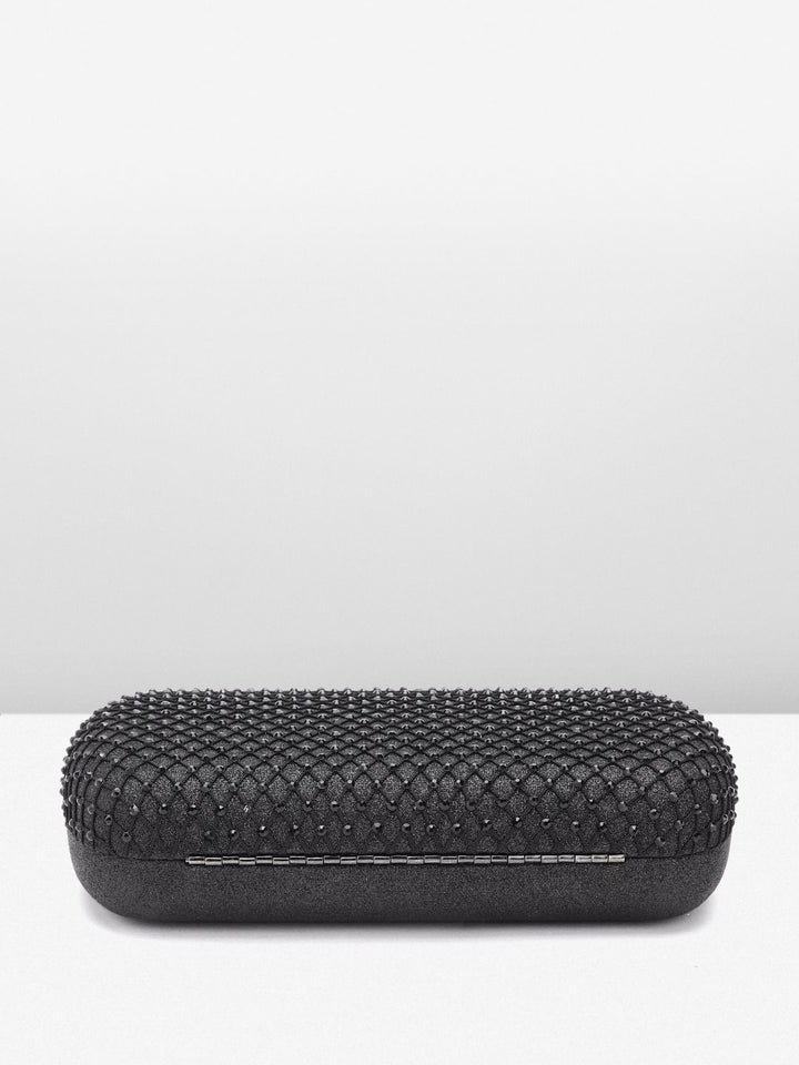 Lino Perros Women Embellished Box Clutch with Glittery Effect