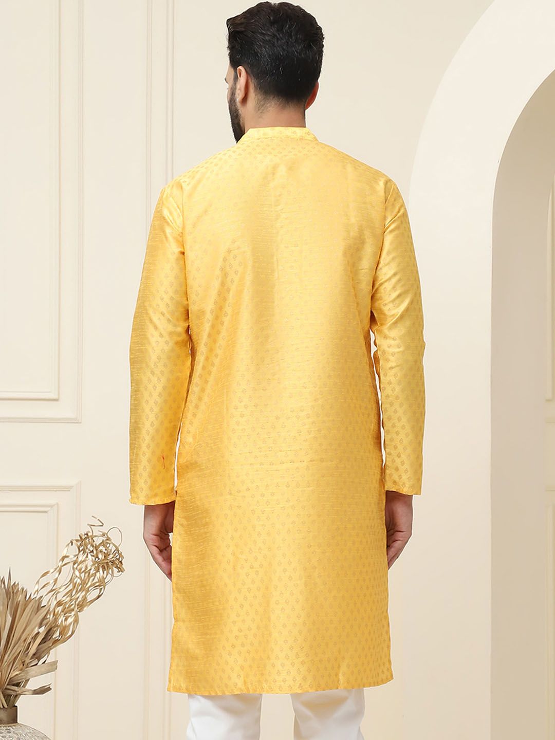 SOJANYA Motif Etnik Tenunan Rekaan Band Kolar Kurta Lurus