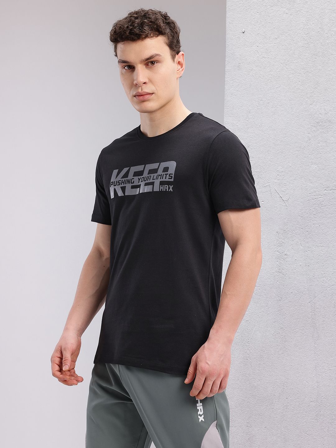 HRX by Hrithik Roshan Typography Printed Training T-shirt