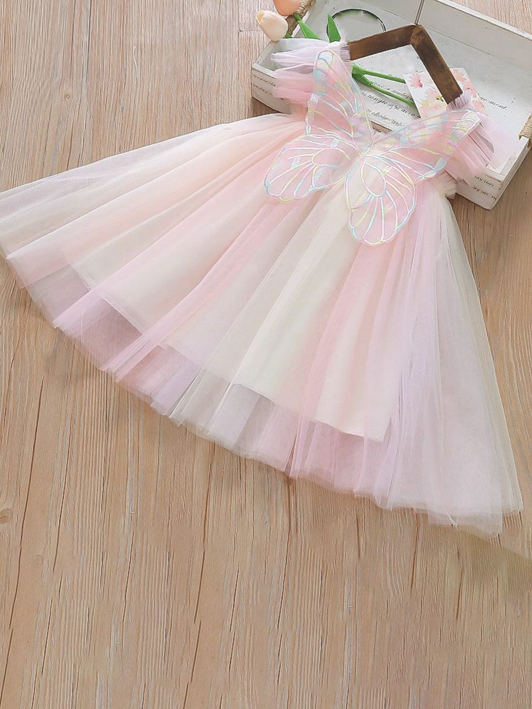 YK Girls Cotton Fit and Flare Dress