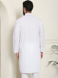 SOJANYA Men Thread Work Kurta