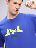 ADRO Men Typography Printed Applique T-shirt