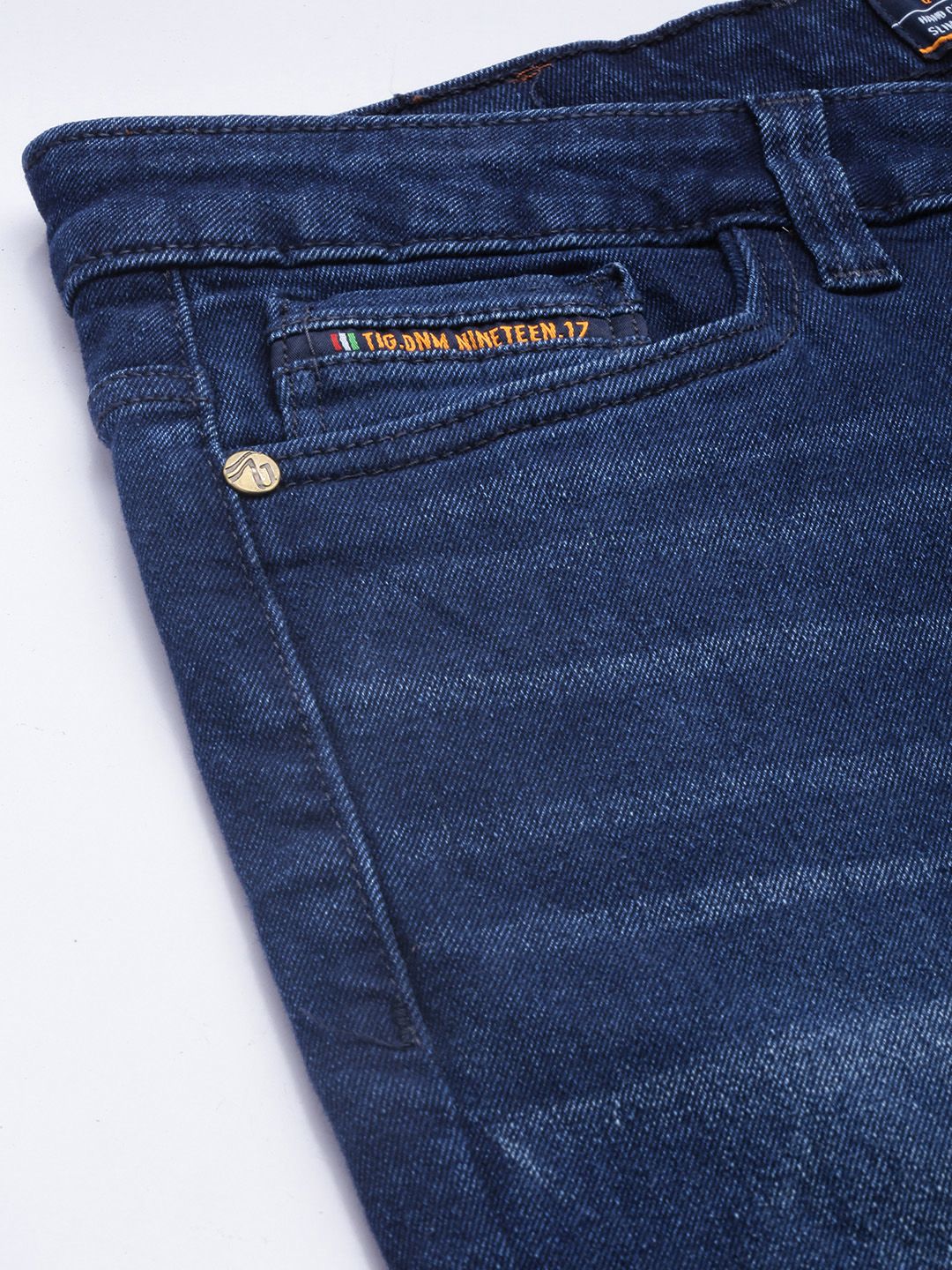 The Indian Garage Co Men Bootcut Light Fade Stretchable Jeans