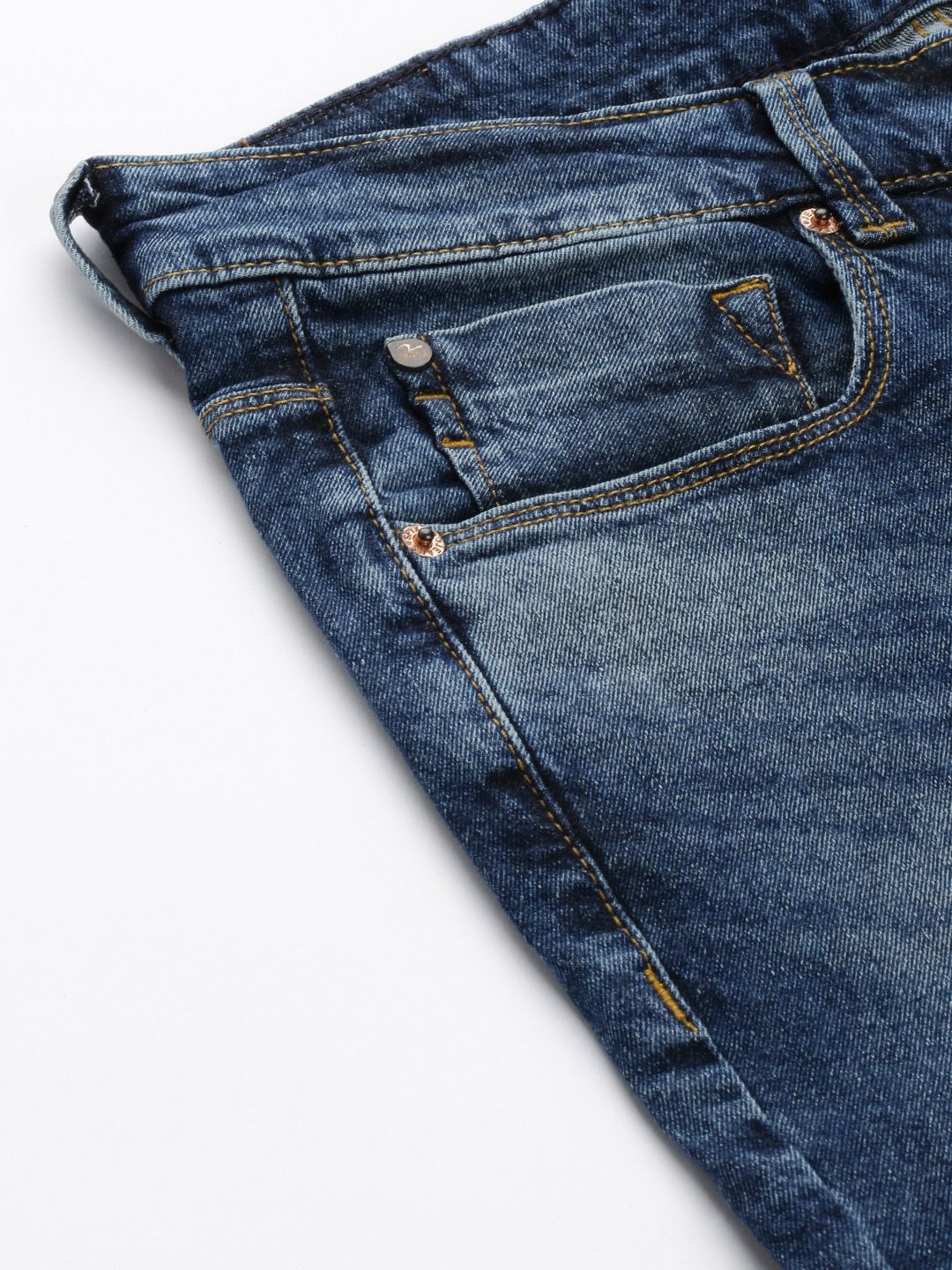 SPYKAR Men Super Skinny Fit Low-Rise Heavy Fade Stretchable Jeans