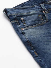 SPYKAR Men Super Skinny Fit Low-Rise Heavy Fade Stretchable Jeans