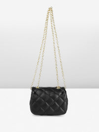 DressBerry Textured Miniature Shoulder Bag with Quilted