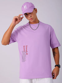 The Indian Garage Co Men Back Printed Boxy Oversized Round Neck Pure Cotton T-shirt