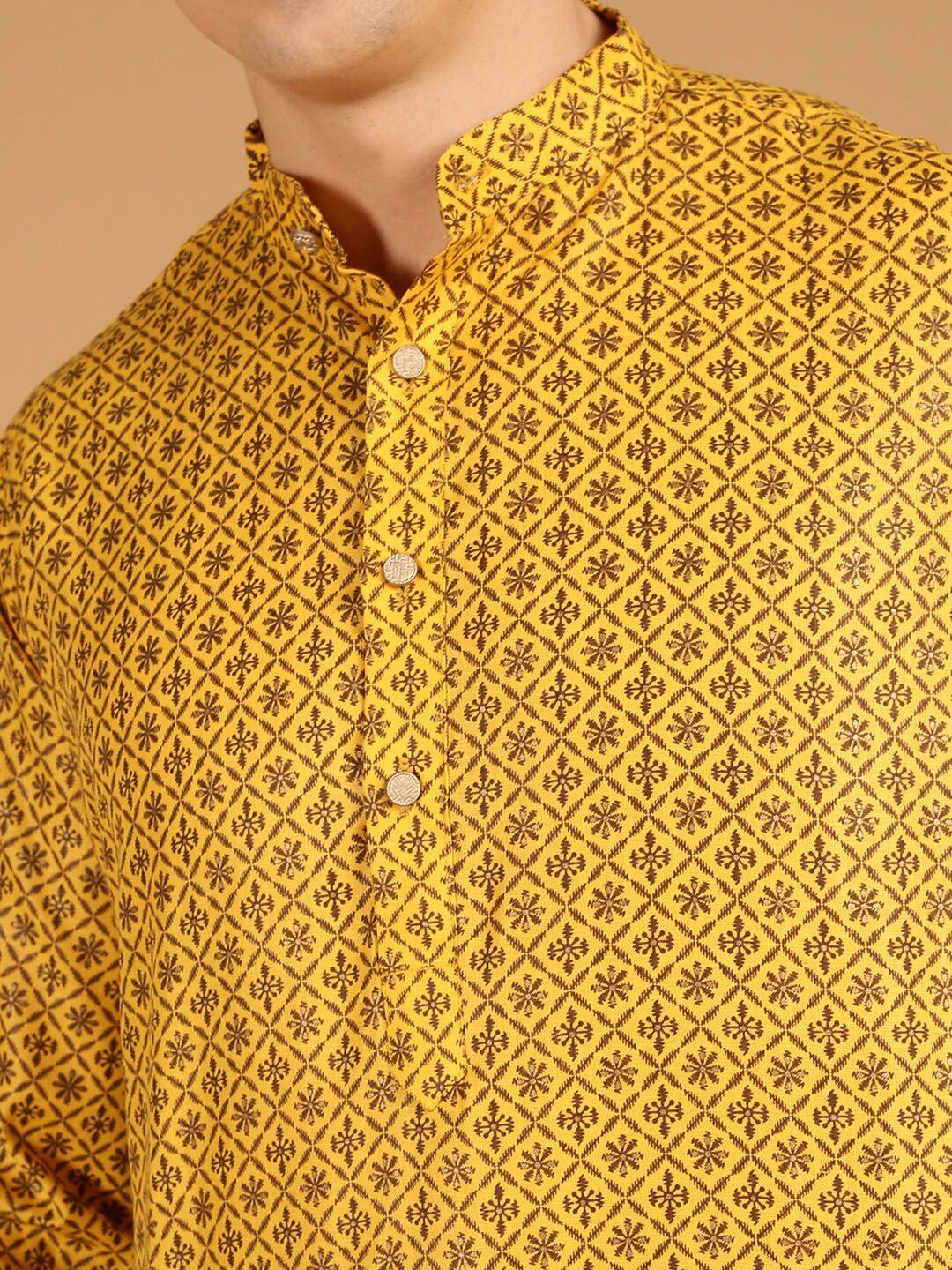 SOJANYA Kurta Linen Kapas Rekaan Tenunan Etnik
