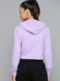HRX by Hrithik Roshan Printed Hooded Cropped Lifestyle Sweatshirt
