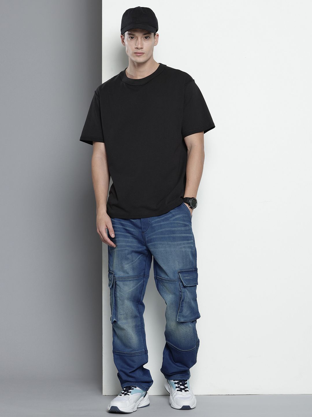 The Indian Garage Co Men Relaxed Fit Stretchable Jeans