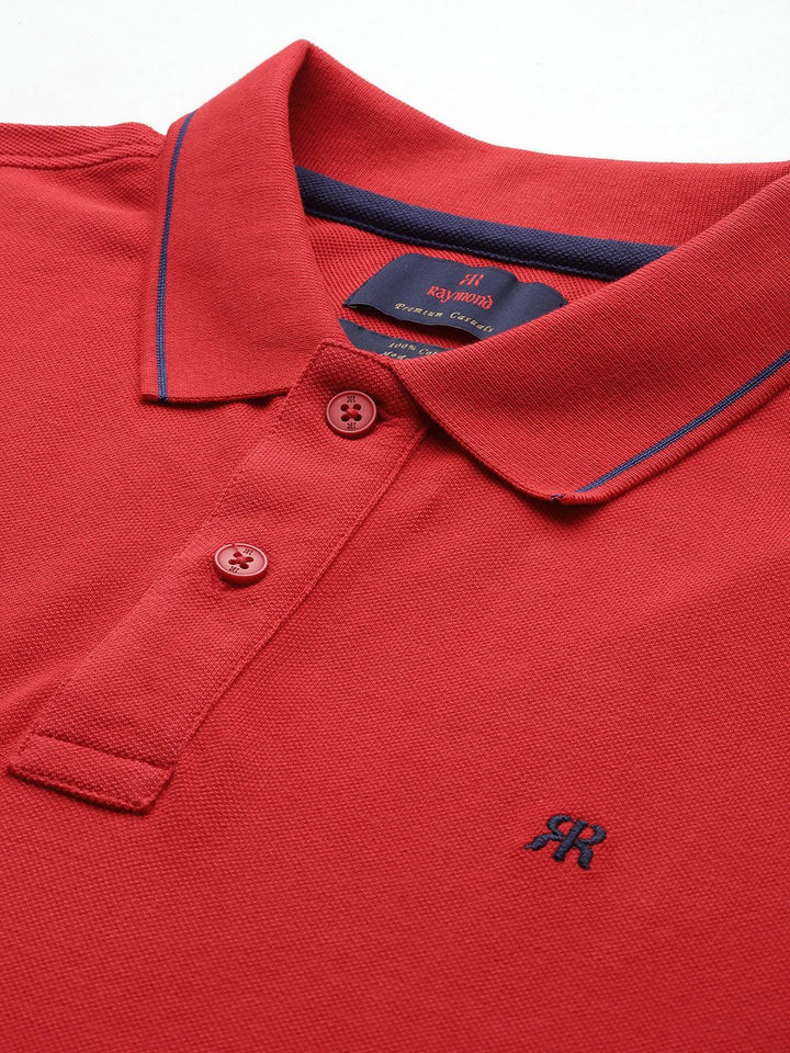 Raymond Modern Fit Pure Cotton Polo T-shirt