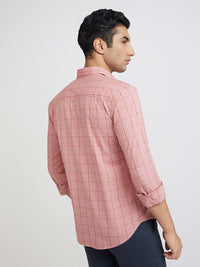 Park Avenue Men Slim Fit Tartan Checks Opaque Pure Cotton Casual Shirt