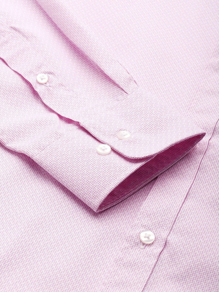 Park Avenue Slim Fit Self Designed Formal Shirt