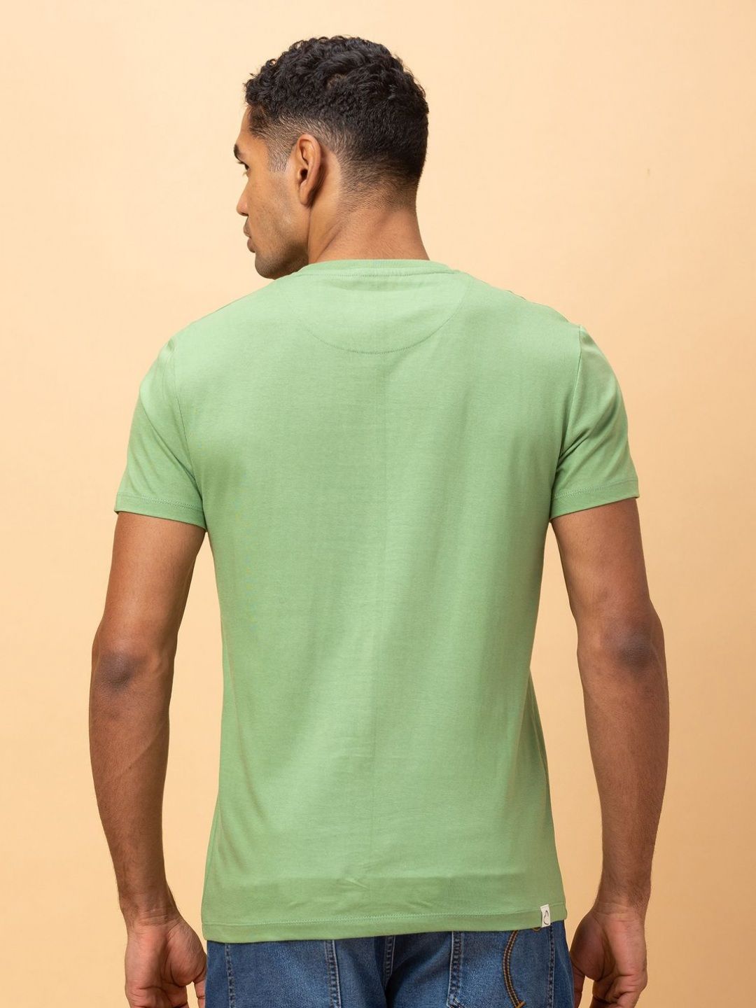 Being Human Men Printed Raw Edge Pure Cotton T-shirt